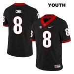 Youth Georgia Bulldogs NCAA #8 Lewis Cine Nike Stitched Black Legend Authentic College Football Jersey GJW0554TO